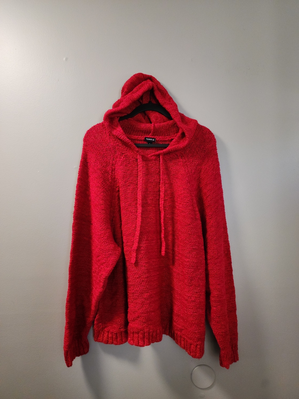 Torrid Size 4 Deep Red Hooded Sweater
